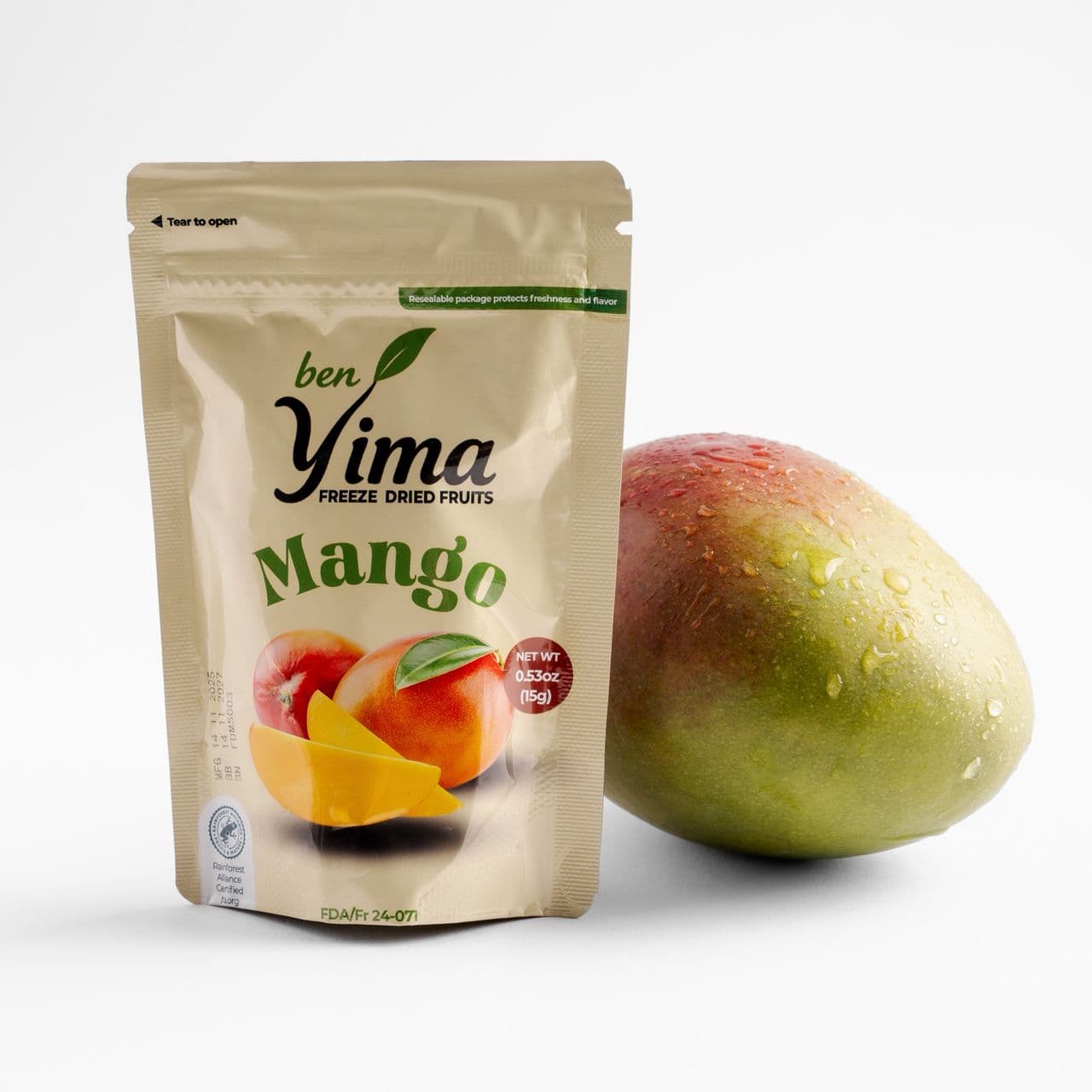 Freeze-Dried Mango — Pouch & 12-pack box