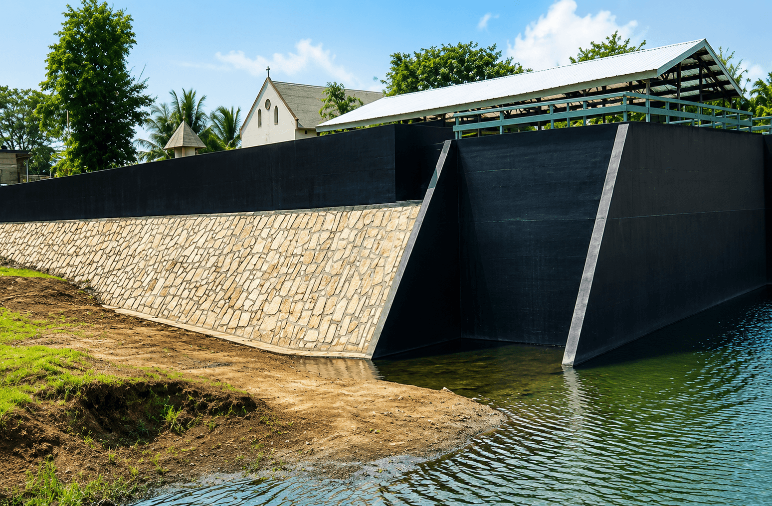 Ghana's first gravity shell landing site delivered by Hydrocom